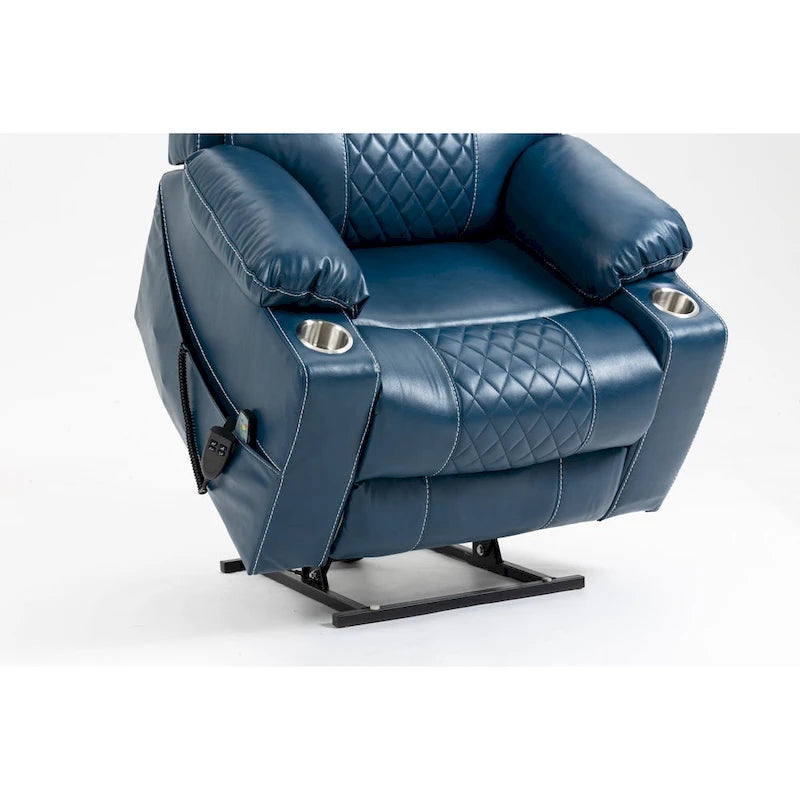 Oversized Power Lift Recliner Chair 180-Degree Flat Lay Dual OKIN Motor 400 lb Capacity
