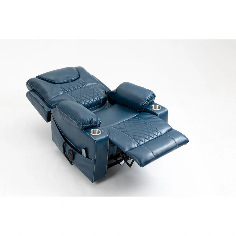 Oversized Power Lift Recliner Chair 180-Degree Flat Lay Dual OKIN Motor 400 lb Capacity