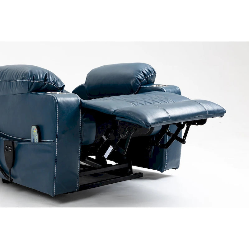 Oversized Power Lift Recliner Chair 180-Degree Flat Lay Dual OKIN Motor 400 lb Capacity