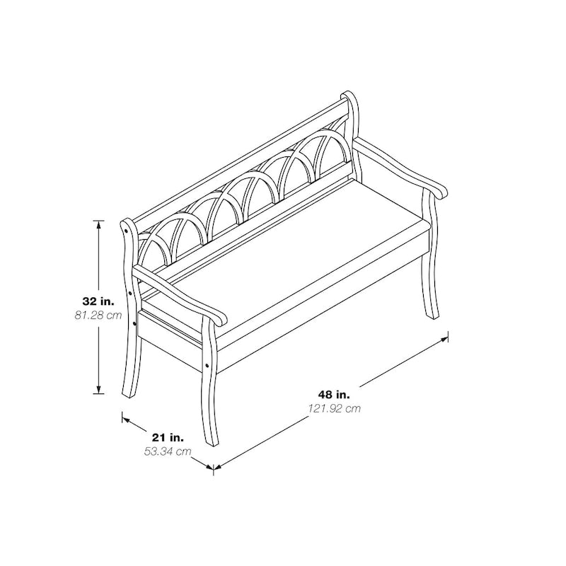 Entryway Storage Bench with Hidden Compartment and Cushioned Seat Antique Black