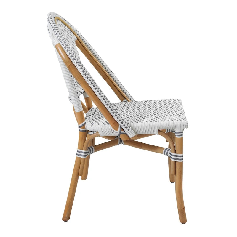 All-Weather Rattan Bistro Chair Fully Assembled