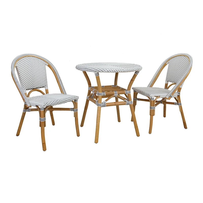 All-Weather Rattan Bistro Chair Fully Assembled