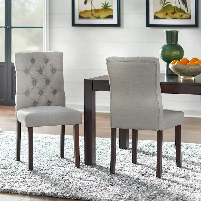 6-Piece Espresso Rubberwood Dining Set with Bench and Upholstered Chairs