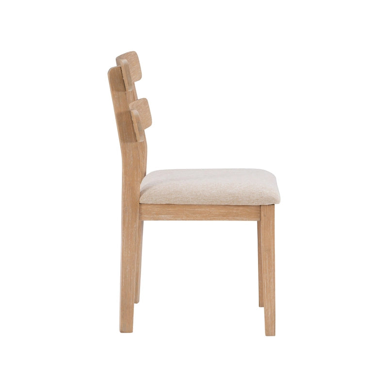 Solid Wood Farmhouse Dining Side Chair Set of 2