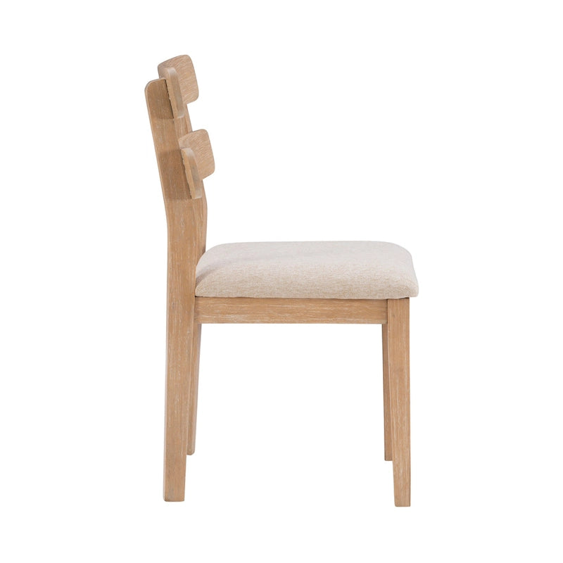 Solid Wood Farmhouse Dining Side Chair Set of 2