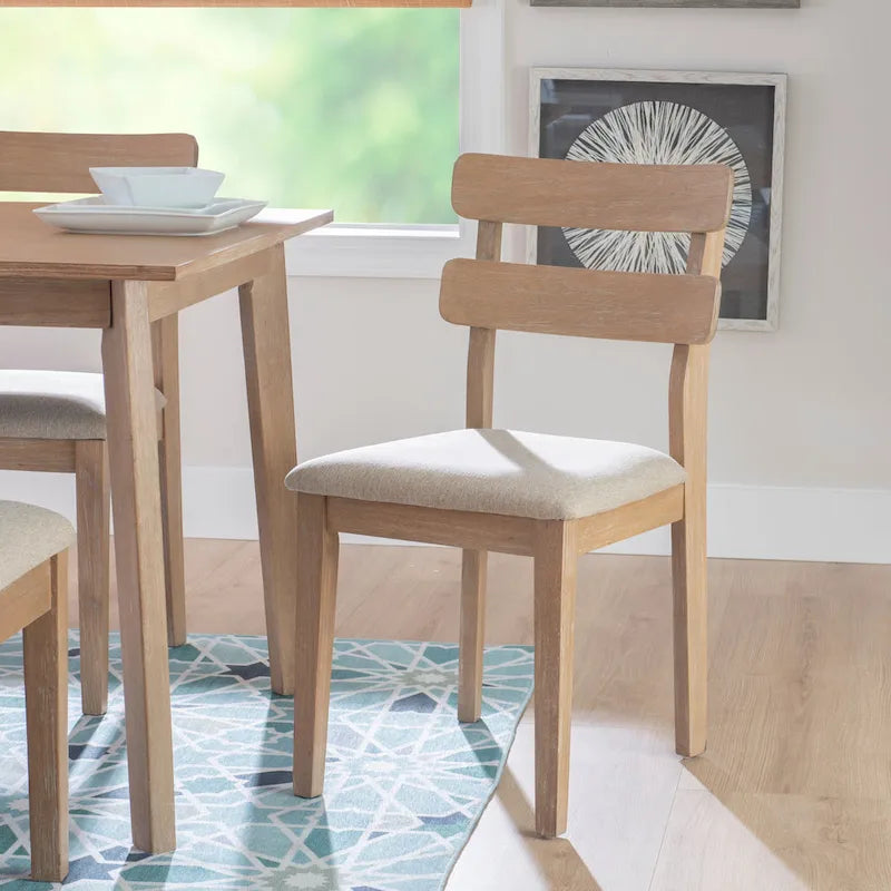 Solid Wood Farmhouse Dining Side Chair Set of 2