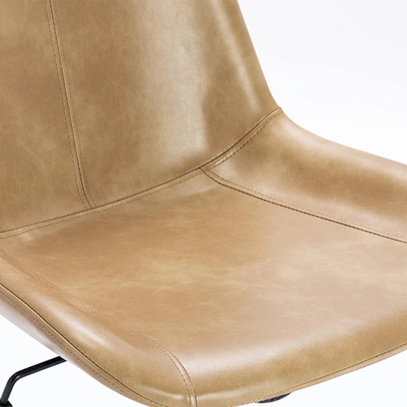 Faux Leather Task Chair with Air Lift 360-Degree Swivel and Adjustable Height