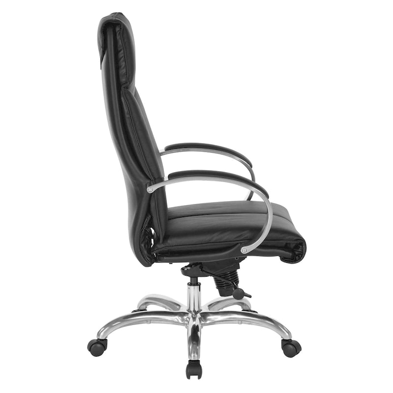 High Back Executive Leather Office Chair with Lumbar Support