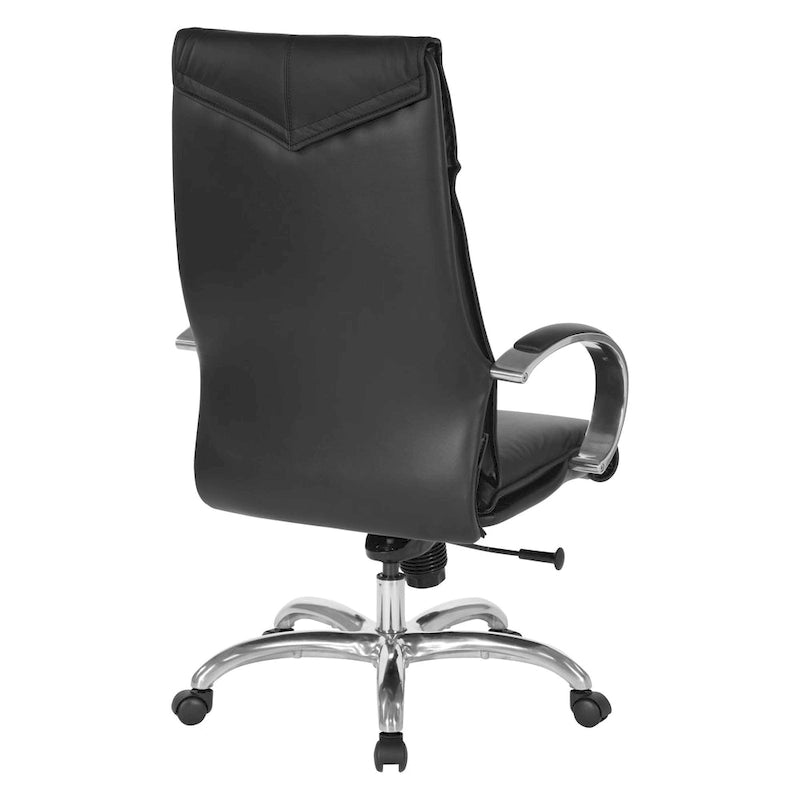High Back Executive Leather Office Chair with Lumbar Support
