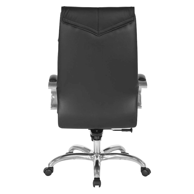 High Back Executive Leather Office Chair with Lumbar Support