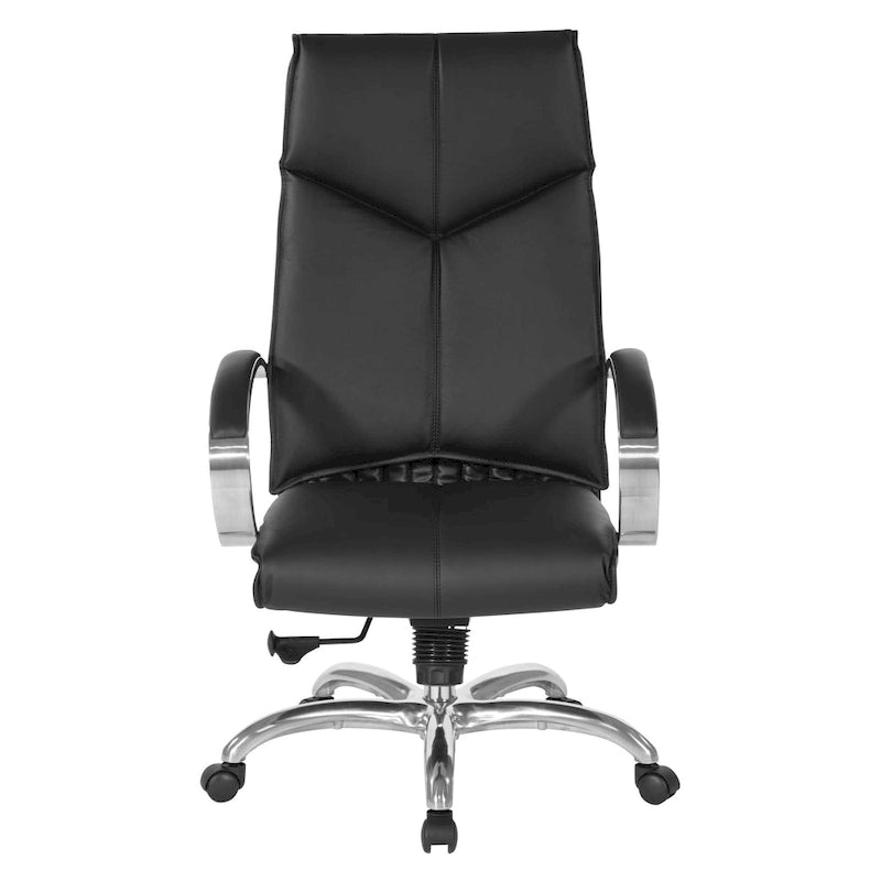 High Back Executive Leather Office Chair with Lumbar Support