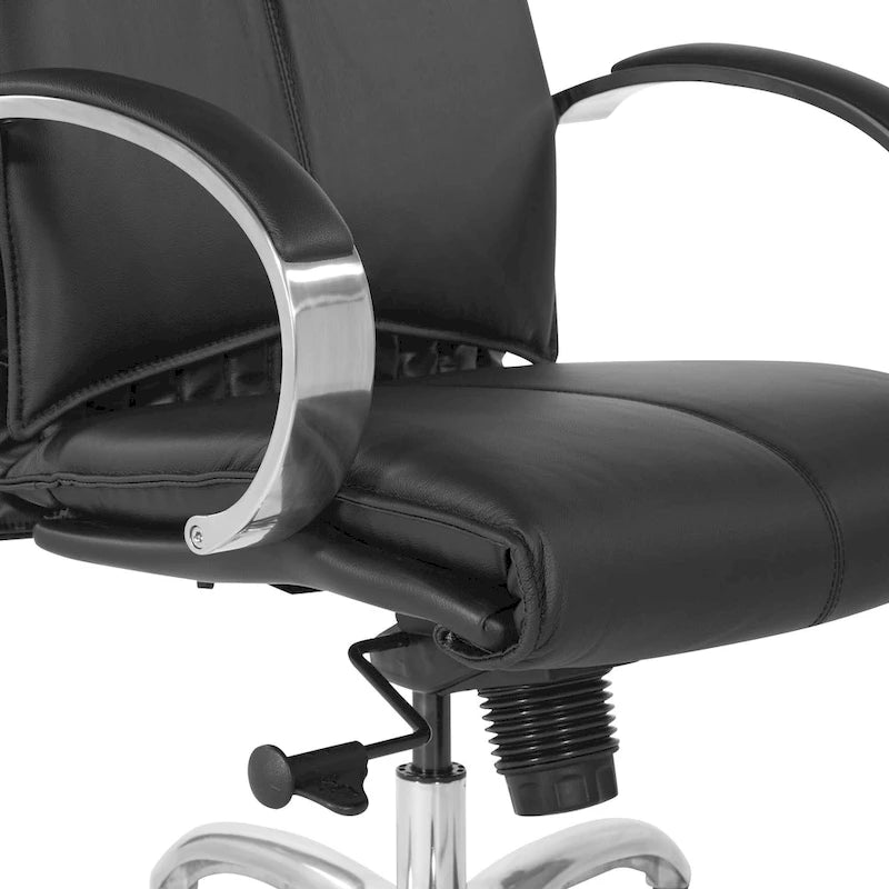 High Back Executive Leather Office Chair with Lumbar Support