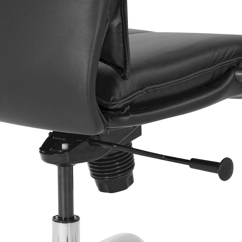 High Back Executive Leather Office Chair with Lumbar Support
