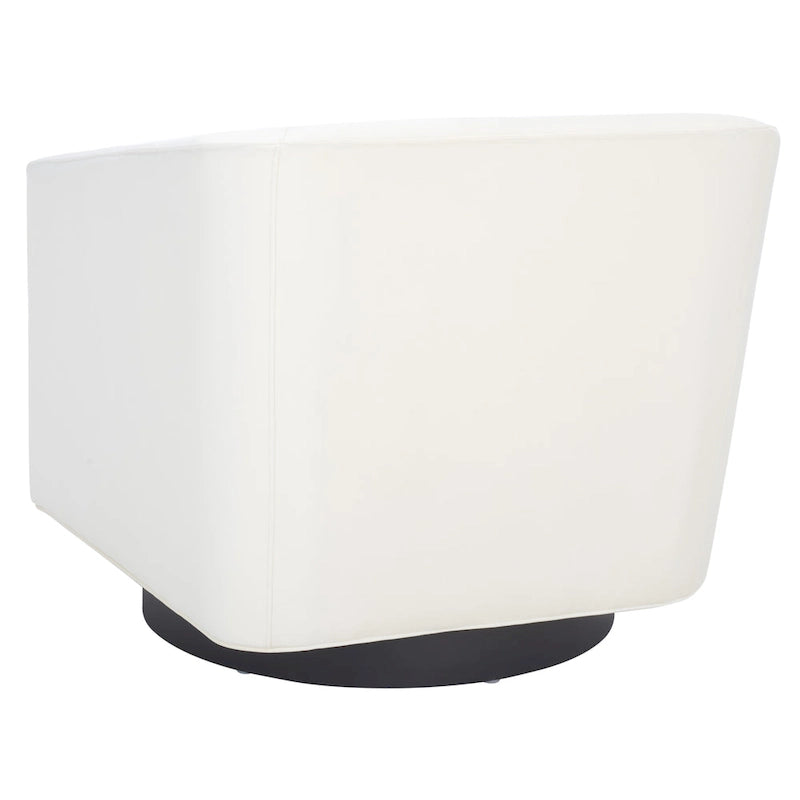 Velvet Swivel Accent Chair with Black Swivel Base