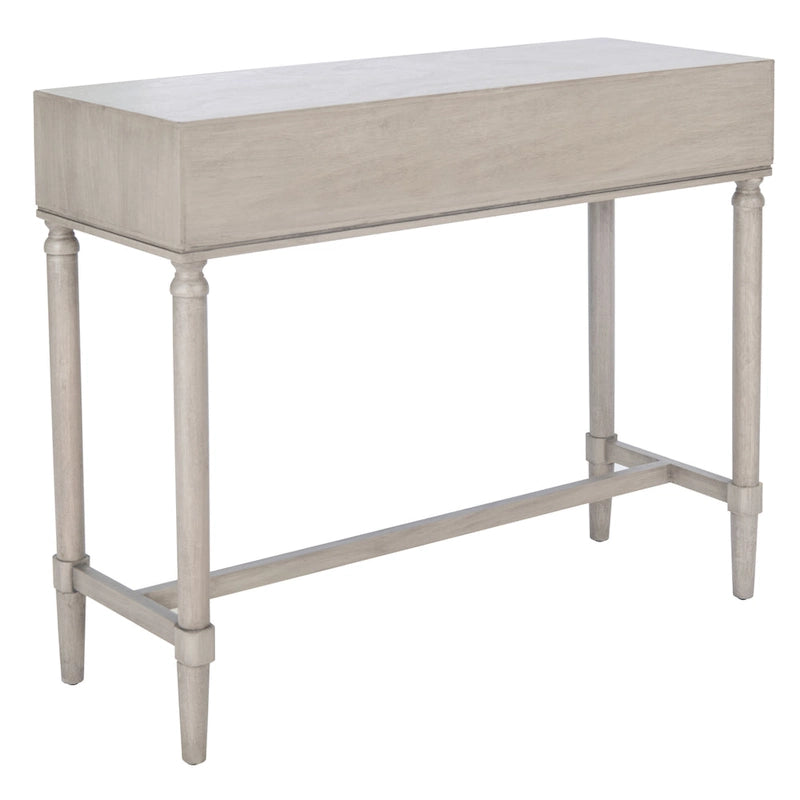 French Country Console Table with 2 Drawers and Carved Accents 36 Inch