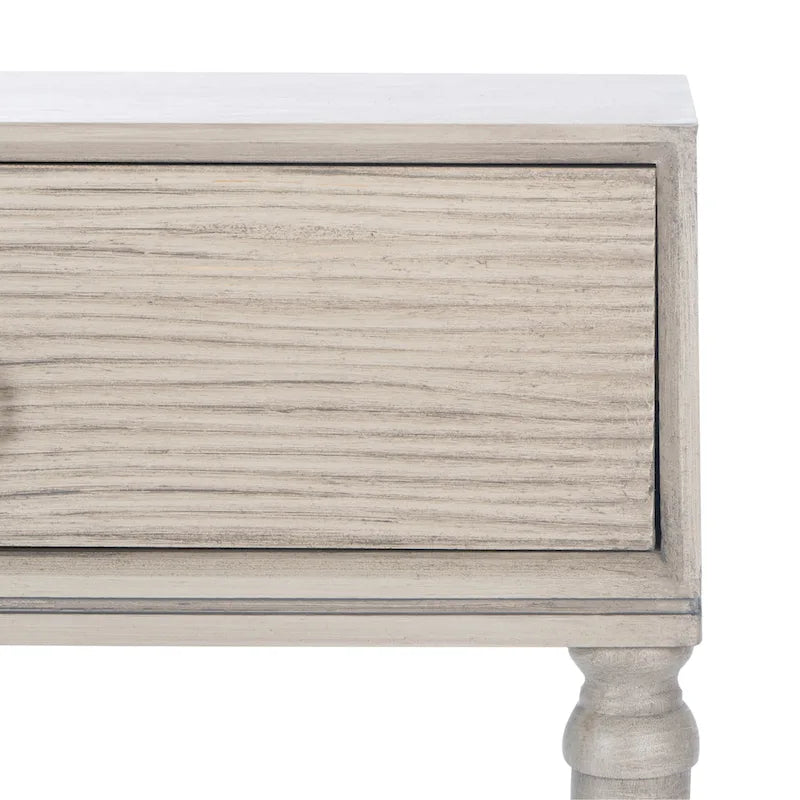 French Country Console Table with 2 Drawers and Carved Accents 36 Inch