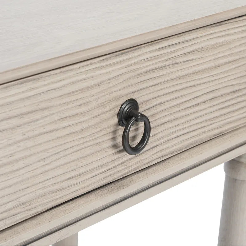 French Country Console Table with 2 Drawers and Carved Accents 36 Inch