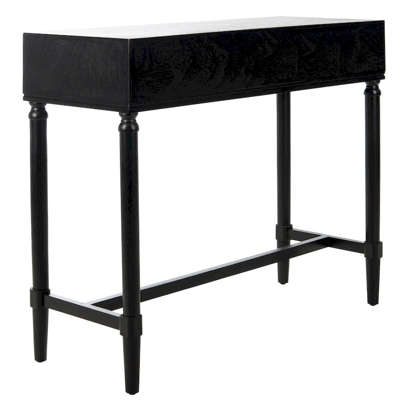 French Country Console Table with 2 Drawers and Carved Accents 36 Inch