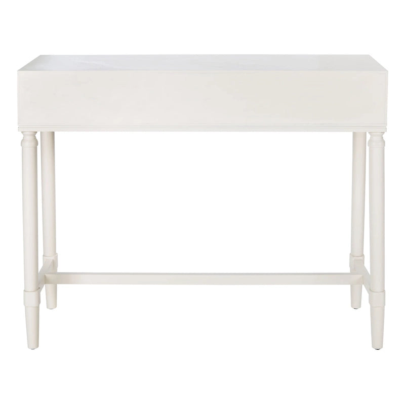 French Country Console Table with 2 Drawers and Carved Accents 36 Inch