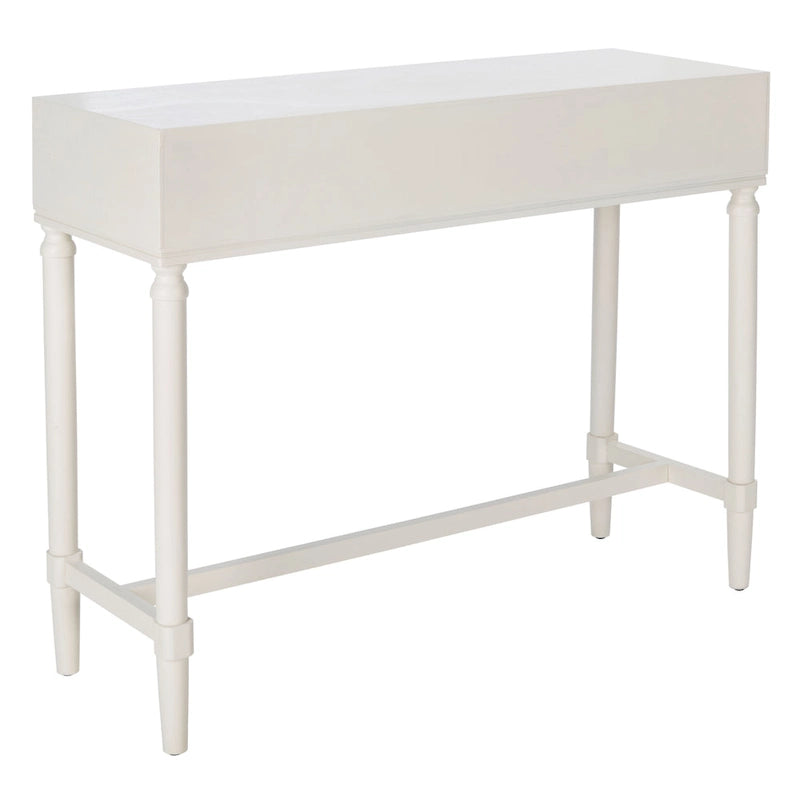 French Country Console Table with 2 Drawers and Carved Accents 36 Inch
