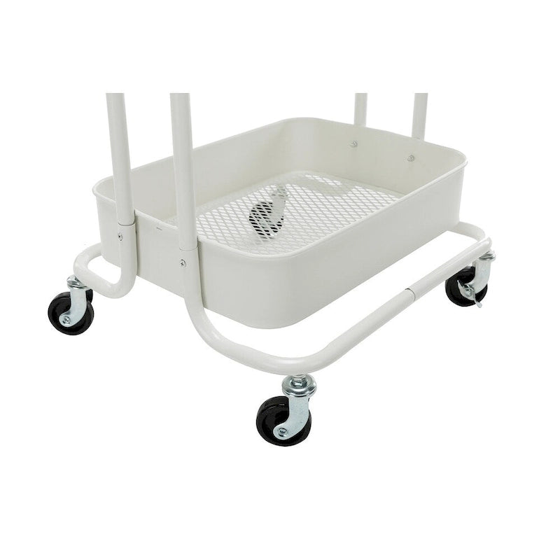 4-Tier Metal Rolling Utility Cart with Wheels 17.7x13.7x42.9 Inch