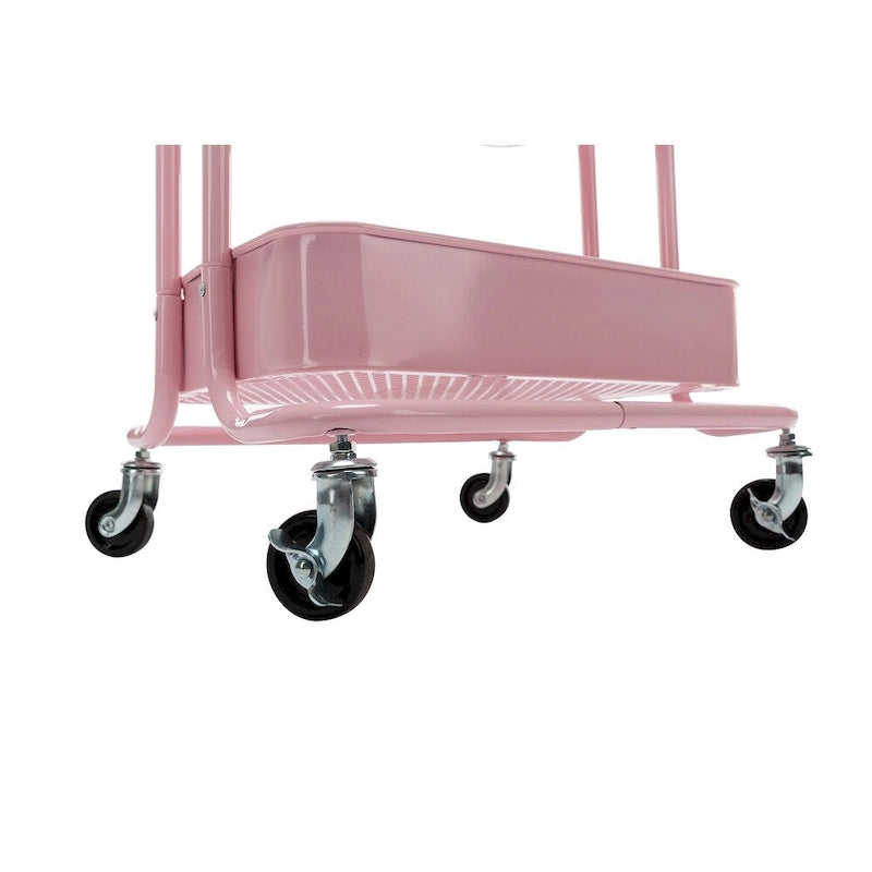 4-Tier Metal Rolling Utility Cart with Wheels 17.7x13.7x42.9 Inch