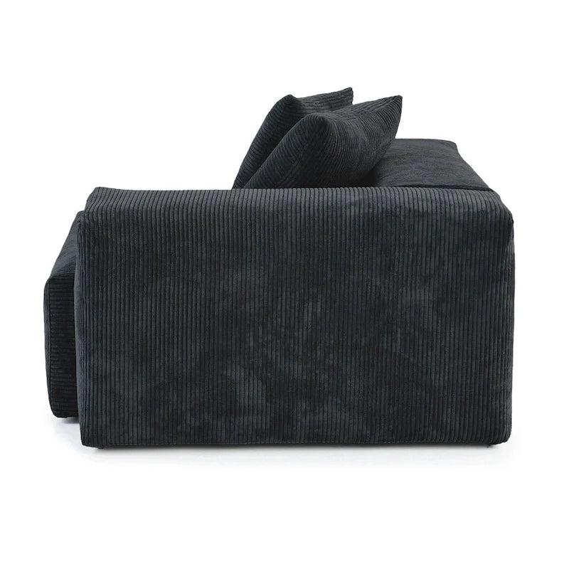 4-Seat Modular Corduroy Sectional Sofa Free Combination