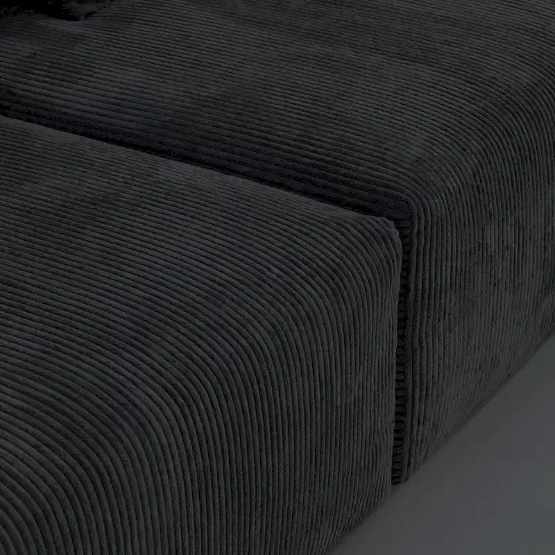4-Seat Modular Corduroy Sectional Sofa Free Combination