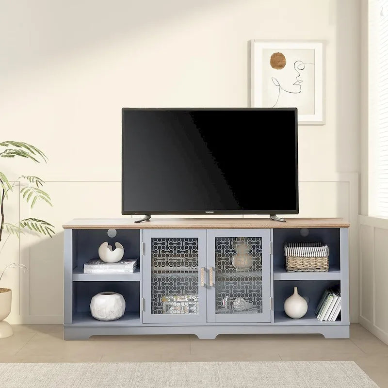 Modern Farmhouse TV Media Stand for TVs up to 70 Inch