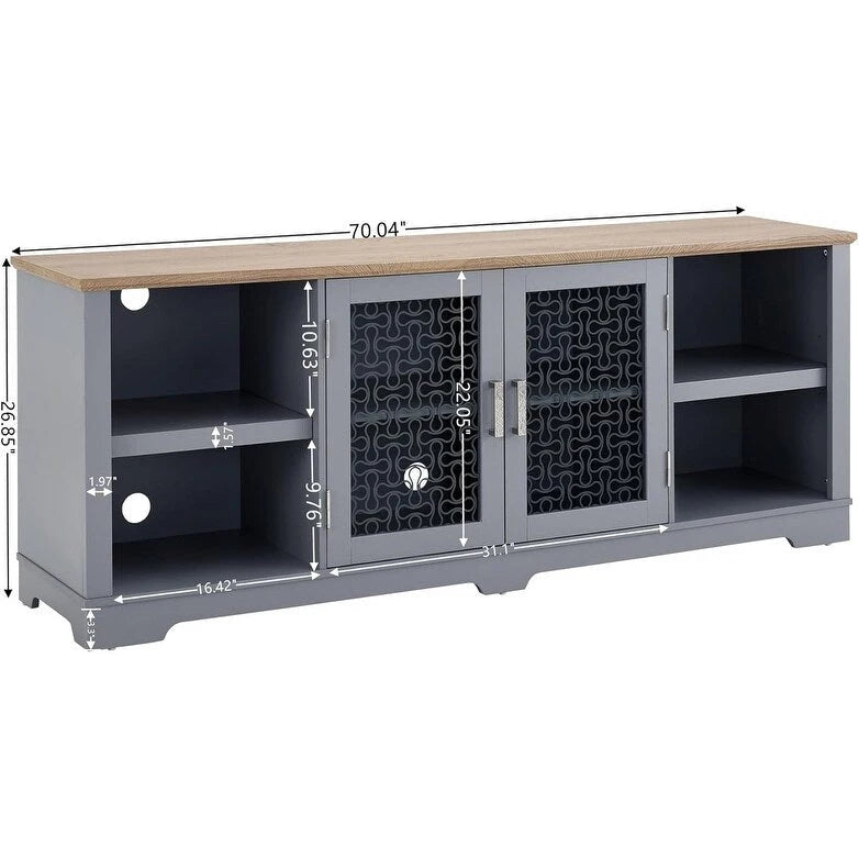 Modern Farmhouse TV Media Stand for TVs up to 70 Inch