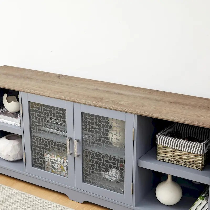 Modern Farmhouse TV Media Stand for TVs up to 70 Inch