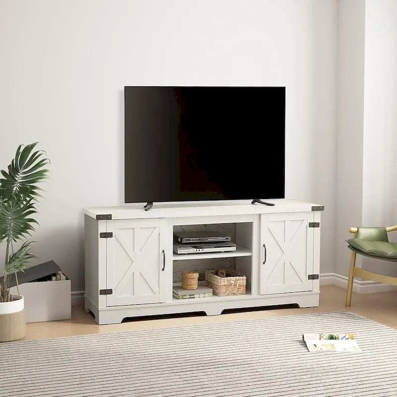 Modern Farmhouse TV Media Stand for TVs up to 70 Inch