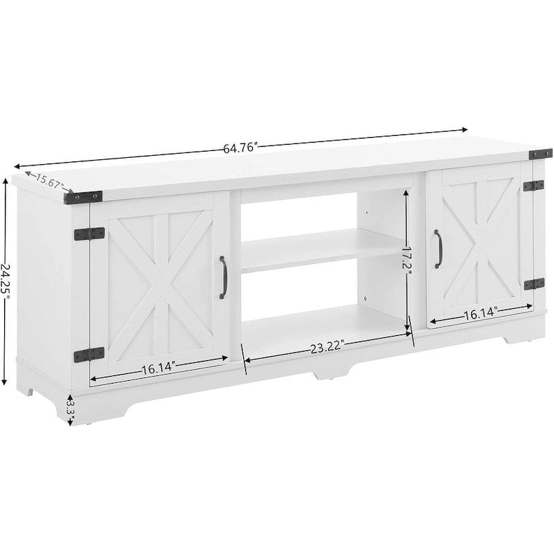 Modern Farmhouse TV Media Stand for TVs up to 70 Inch