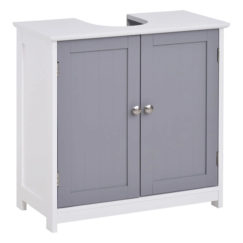 Under-Sink Bathroom Cabinet with U-Shape Cutout and Adjustable Shelf 23.5 Inch