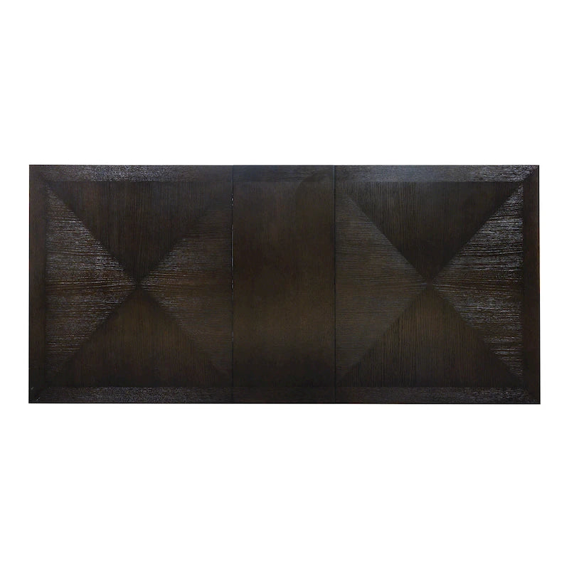 Extendable Dining Table 72 to 90 Inch with 18-Inch Leaf Oak Veneer