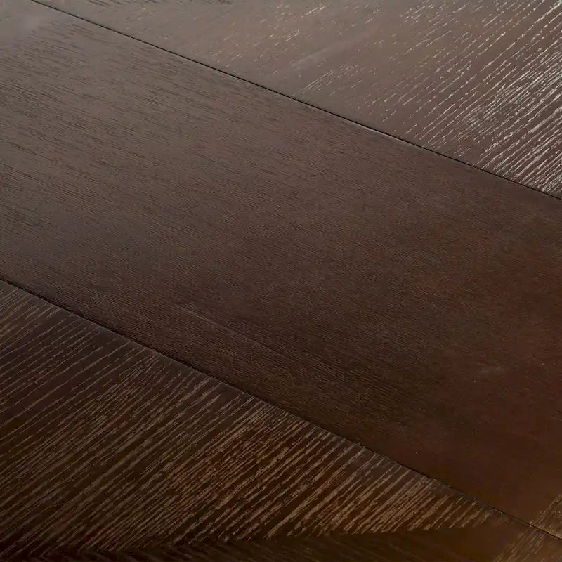 Extendable Dining Table 72 to 90 Inch with 18-Inch Leaf Oak Veneer
