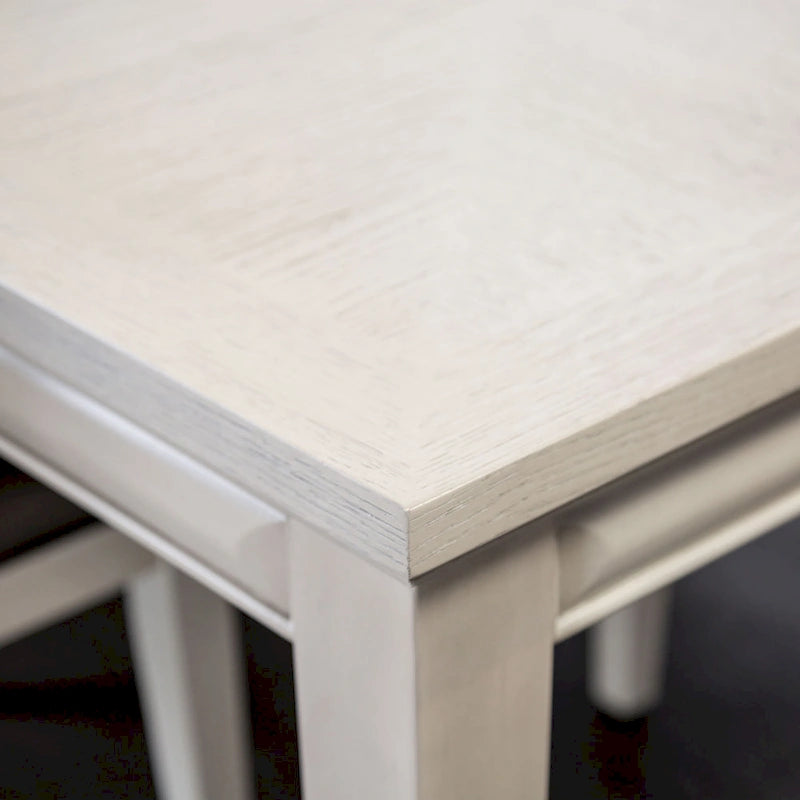 Extendable Dining Table 72 to 90 Inch with 18-Inch Leaf Oak Veneer