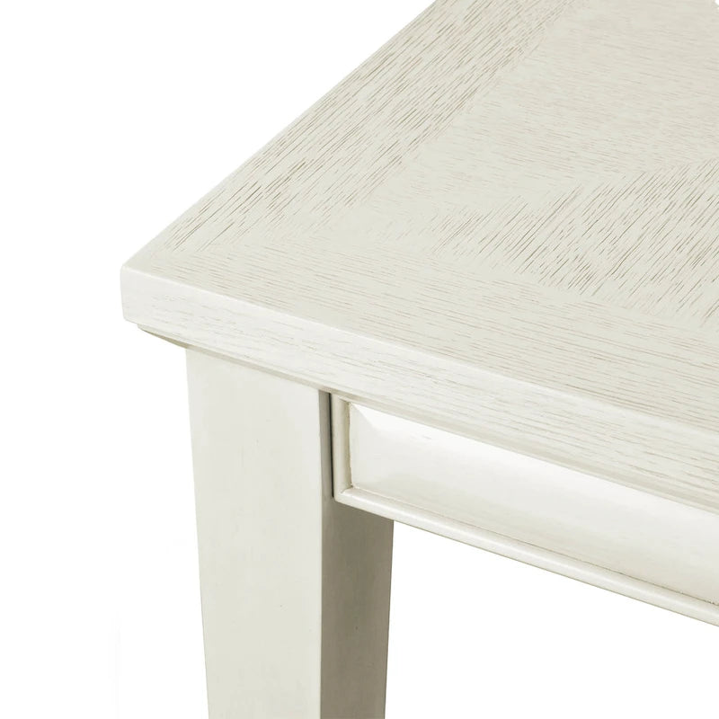 Extendable Dining Table 72 to 90 Inch with 18-Inch Leaf Oak Veneer