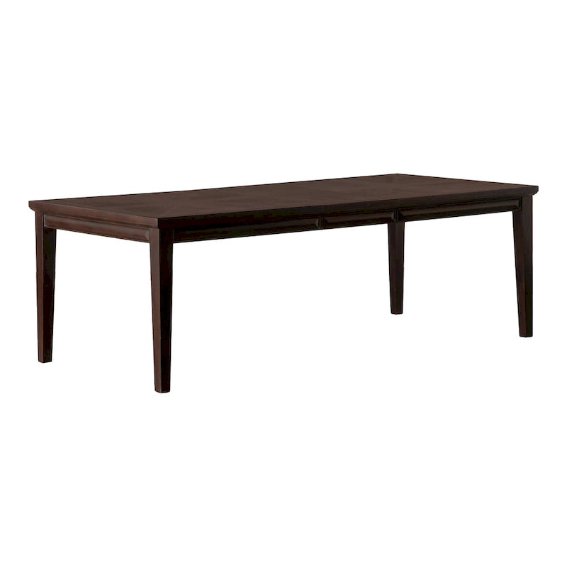Extendable Dining Table 72 to 90 Inch with 18-Inch Leaf Oak Veneer