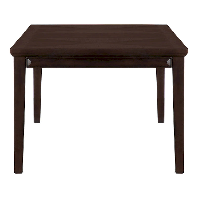 Extendable Dining Table 72 to 90 Inch with 18-Inch Leaf Oak Veneer
